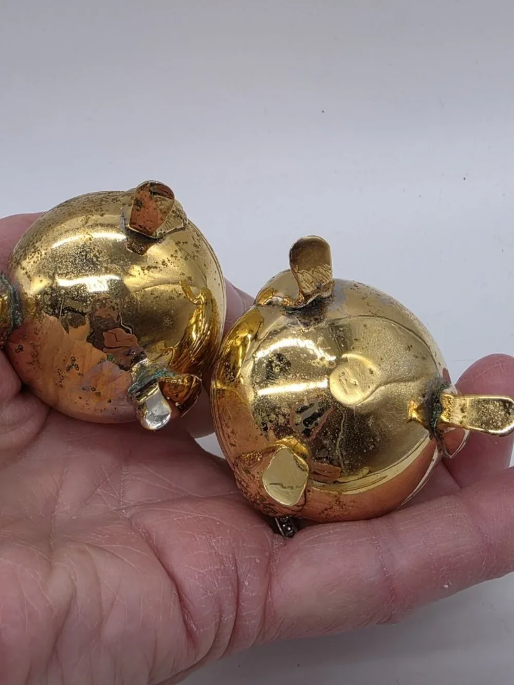 Electroplated 24K Gold Salt & Pepper Shakers Elegant Wedding Holiday Vintage